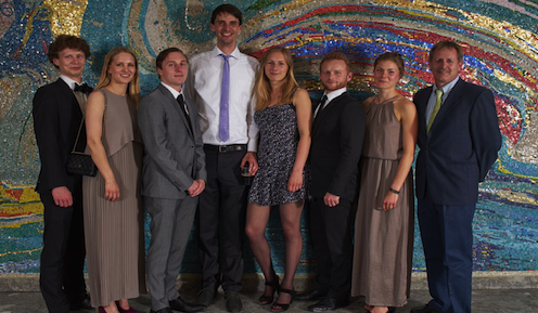 The Kjaergaard Group at the annual gala ball of the Department of Chemistry, UCPH 2016.
